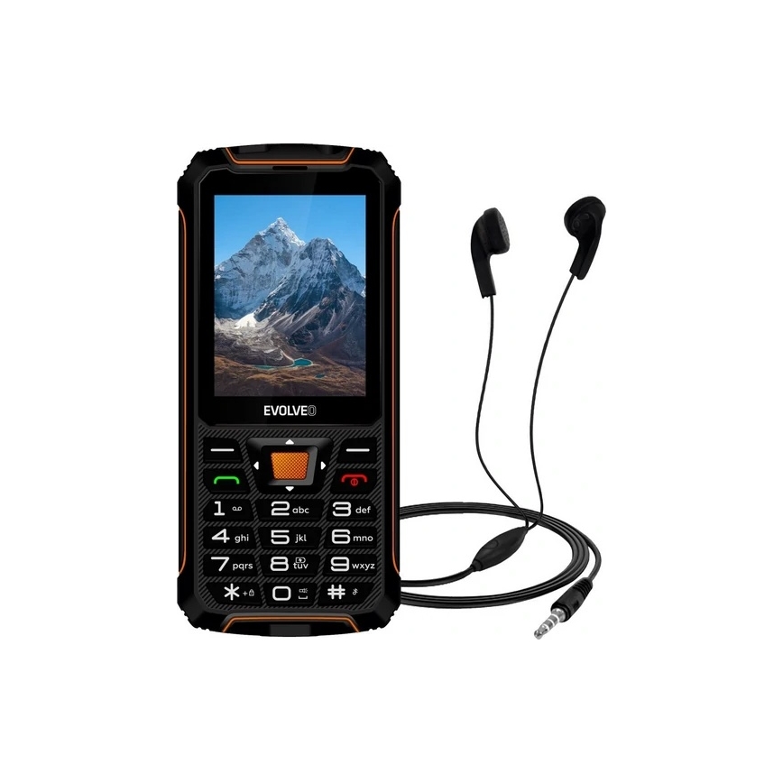 Evolveo - StrongPhone Z6 telefone Dual SIM à prova de água preto/laranja