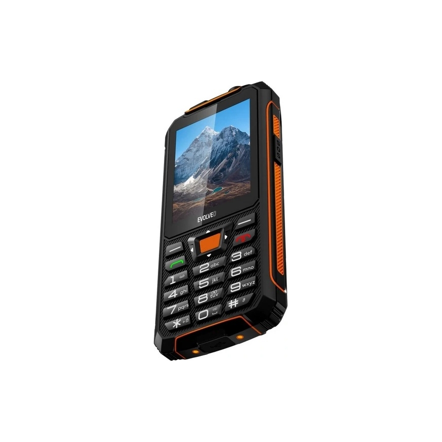 Evolveo - StrongPhone Z6 telemóvel à prova de água Dual SIM preto/laranja