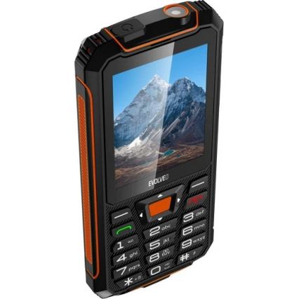 Evolveo - StrongPhone Z6 telemóvel à prova de água Dual SIM preto/laranja