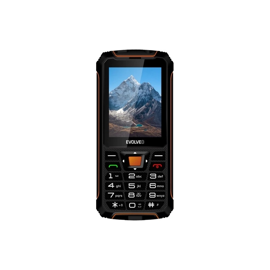 Evolveo - StrongPhone Z6 telemóvel à prova de água Dual SIM preto/laranja