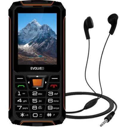 Evolveo - StrongPhone Z6 telemóvel à prova de água Dual SIM preto/laranja