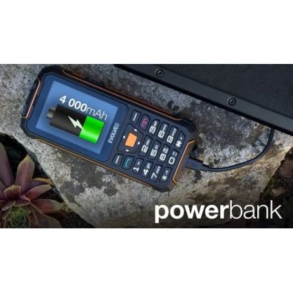 Evolveo - StrongPhone Z6 telemóvel à prova de água Dual SIM preto/laranja