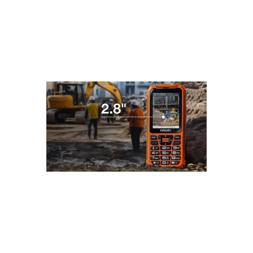 Evolveo - StrongPhone Z6 telemóvel Dual SIM à prova de água laranja