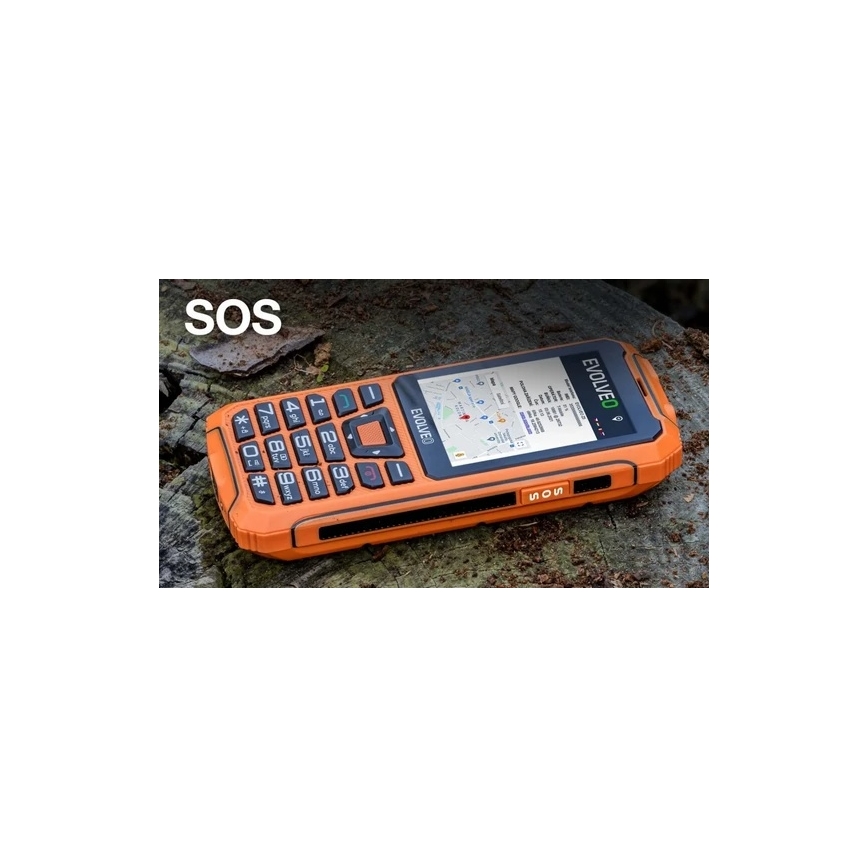 Evolveo - StrongPhone Z6 telemóvel Dual SIM à prova de água laranja