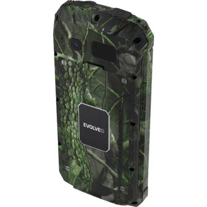 Evolveo - StrongPhone Z6, telemóvel Dual SIM impermeável em camuflagem de caça