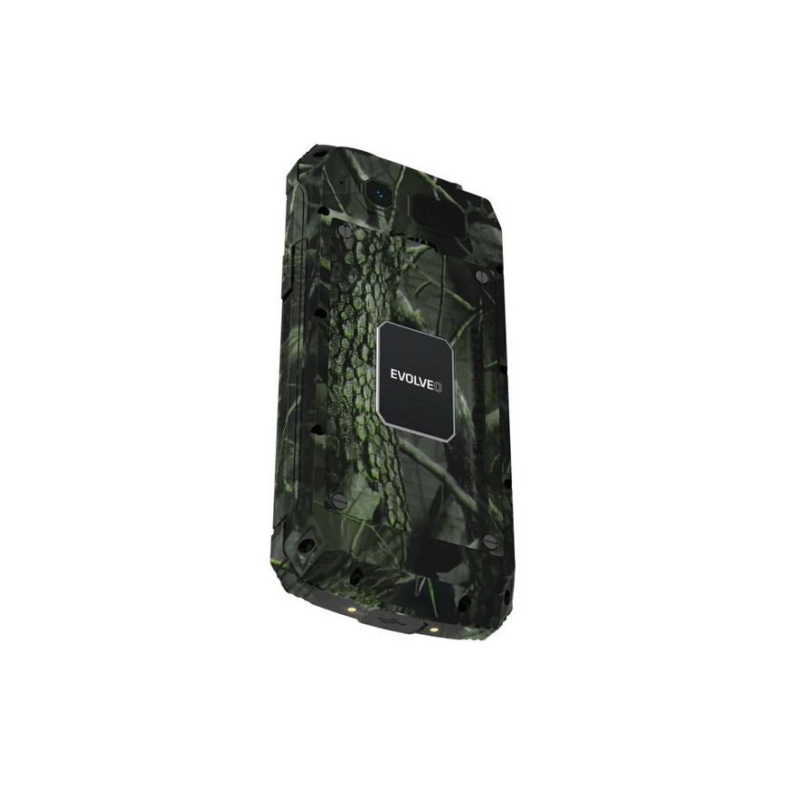 Evolveo - StrongPhone Z6, telemóvel Dual SIM impermeável em camuflagem de caça