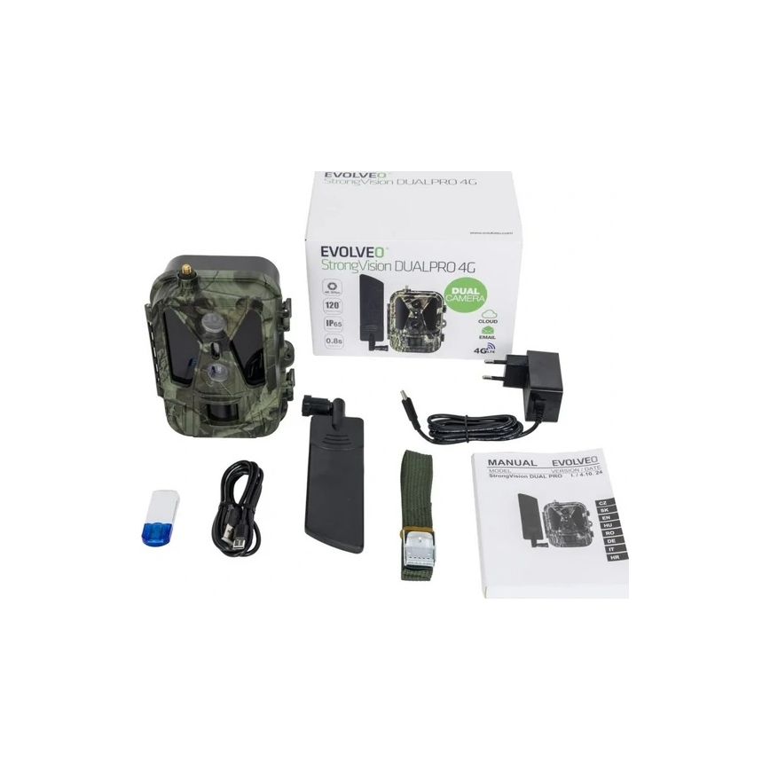 Evolveo - StrongVision Dual PRO 4G câmara de caça com envio de imagens por 4G, 16 GB