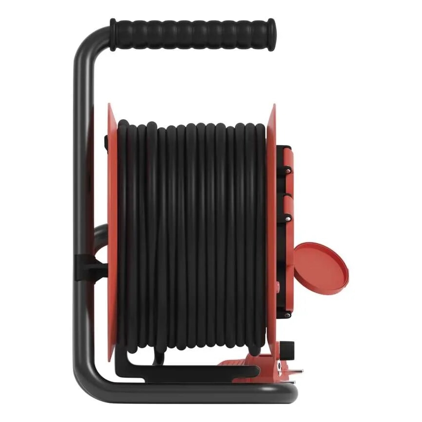 Extensão de cabo com 4 tomadas 25m IP44 vermelho