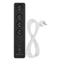 Extensão inteligente com interruptor GoSmart 4 tomadas + 1x USB-A + 1x USB-C 2 m Wi-Fi Tuya