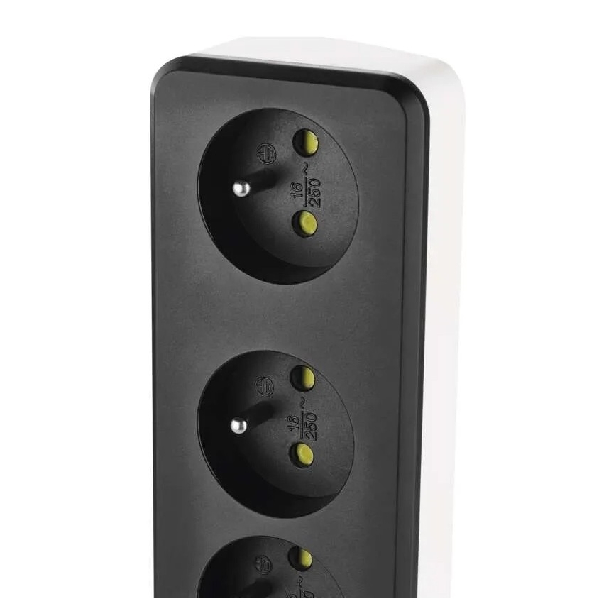 Extensão inteligente com interruptor GoSmart 4 tomadas + 1x USB-A + 1x USB-C 2 m Wi-Fi Tuya