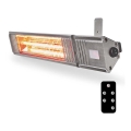 Exterior elemento de aquecimento elétrico 2000W/230V IP65 + comando
