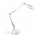Extol - Candeeiro de mesa LED com regulação e lupa LED/8W/5V 2900/4500/7500K branco