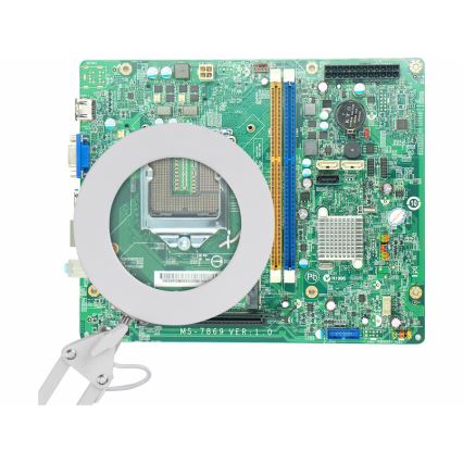 Extol - Candeeiro de mesa LED com regulação e lupa LED/8W/5V 2900/4500/7500K branco