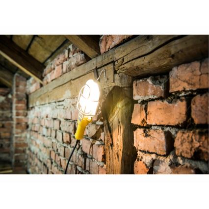 Extol - Candeeiro portátil com grampo 1xE27/60W/230V