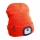 Extol - Gorro com lanterna frontal recarregável por USB 250 mAh, laranja neon, tamanho único