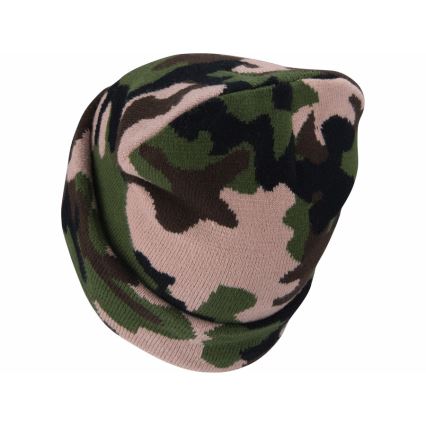 Extol - Gorro com lanterna frontal recarregável por USB (bateria 300 mAh), camuflado, tamanho único