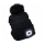 Extol - Gorro com uma lanterna de cabeça e carregador USB 300 mAh preto com pompom tamanho UNI