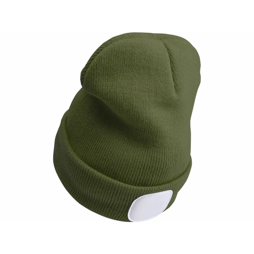 Extol - Gorro com uma lanterna de cabeça e carregador USB 300 mAh verde tamanho UNI