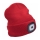 Extol - Gorro com uma lanterna de cabeça e carregador USB 300 mAh vermelho tamanho UNI