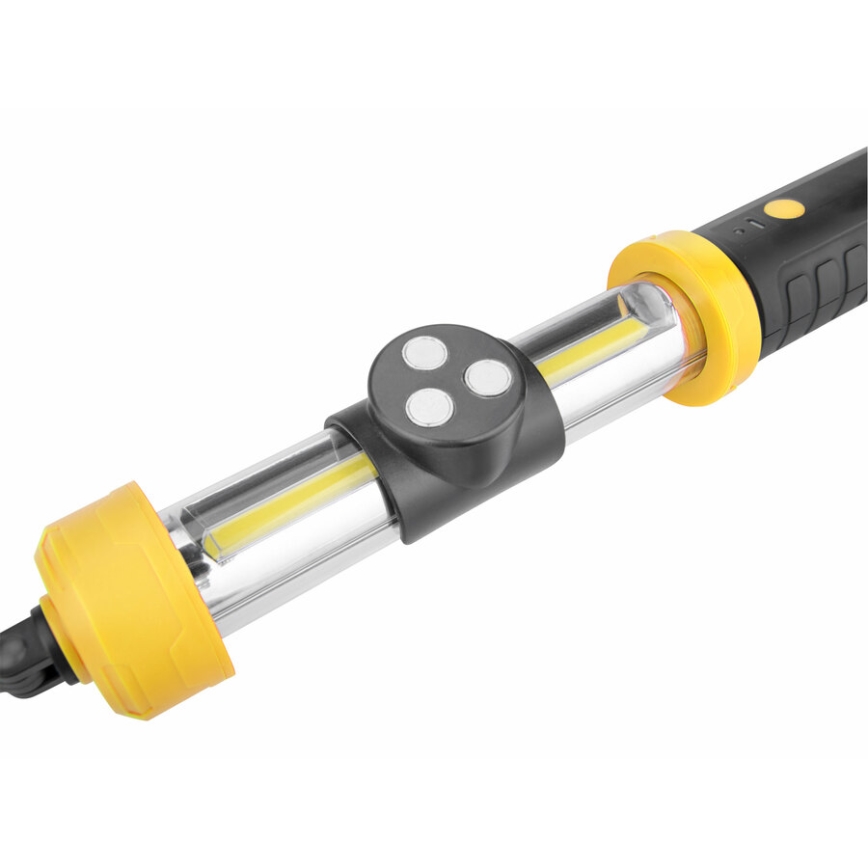 Extol - Lâmpada portátil recarregável LED/2000 mAh/3,6V preta/amarela