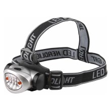 Extol - Lanterna de cabeça LED LED/3xAAA preta/prateada