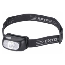 Extol - Lanterna de cabeça LED LED/5W/1000 mAh/3,7V IPX5 preto