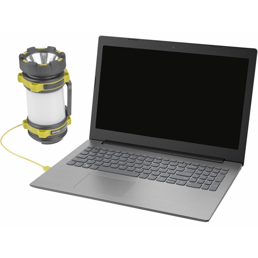Extol - Lanterna LED regulável com powerbank LED/2600 mAh/3,7V IPX4