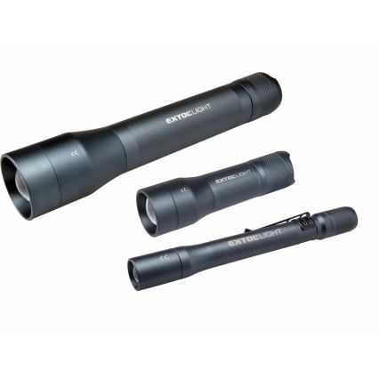 Extol - Lanterna LED LED/3xAAA IP54 antracite