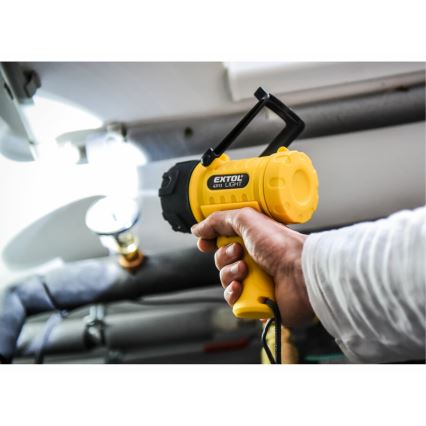 Extol - Lanterna LED LED/5W/4xAA IP67 amarelo/preto