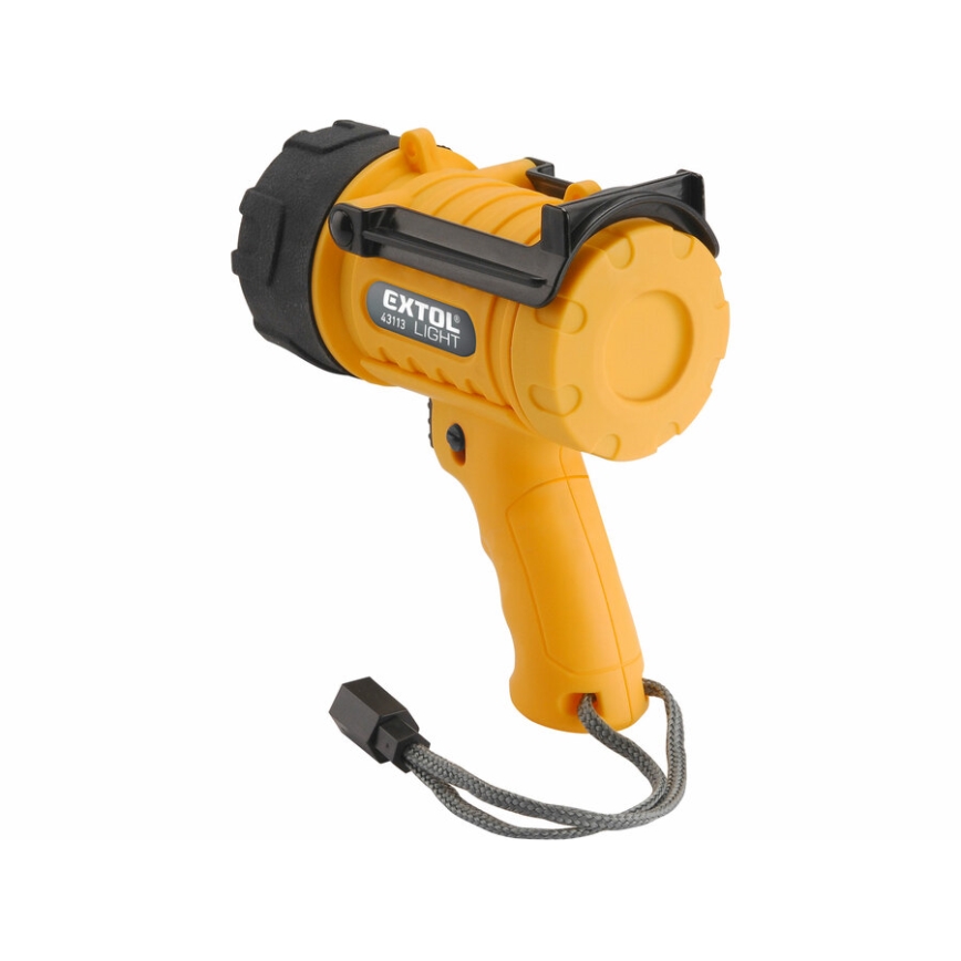 Extol - Lanterna LED LED/5W/4xAA IP67 amarelo/preto