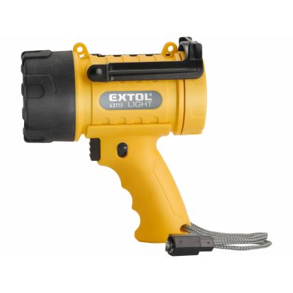 Extol - Lanterna LED LED/5W/4xAA IP67 amarelo/preto