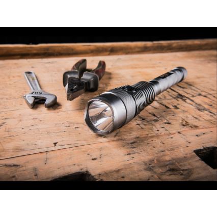 Extol - Lanterna recarregável LED dimmerizável com powerbank LED/60W/10000 mAh 8000 lm IPX4 preta