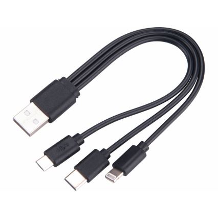 Extol - Lanterna recarregável LED dimmerizável com powerbank LED/60W/10000 mAh 8000 lm IPX4 preta