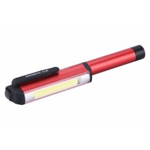 Extol - Lápis LED com uma iluminação LED/3W/3xAAA vermelho/preto