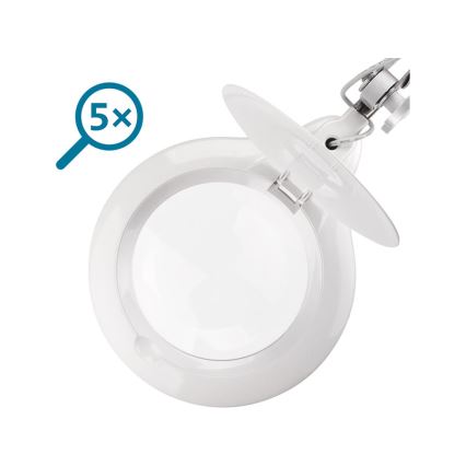 Extol - LED Lâmpada de mesa regulável com lupa LED/10W/230V branca