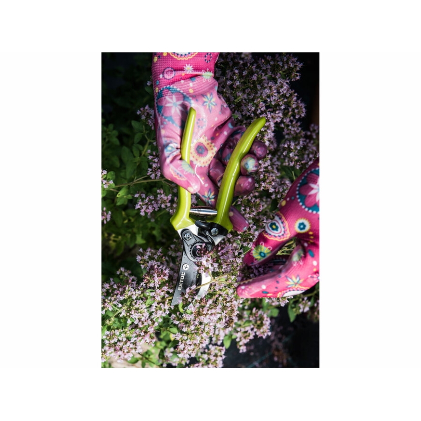 Extol - Luvas de trabalho tamanho 7 rosa