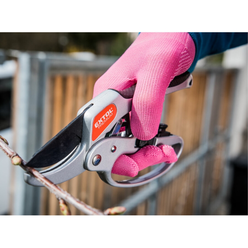 Extol - Luvas de trabalho tamanho 7 rosa