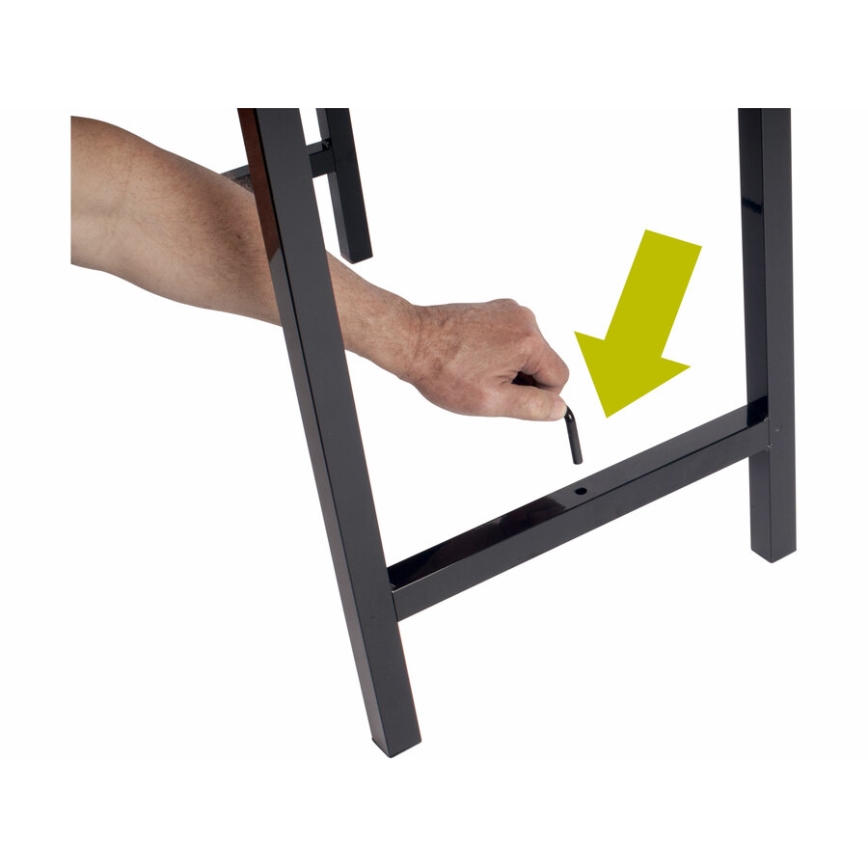 Extol - Mesa de trabalho dobrável 100x60 cm castanho/preto