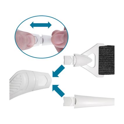 Extol - Óculos recarregáveis com lente de aumento e iluminação LED/300 mAh
