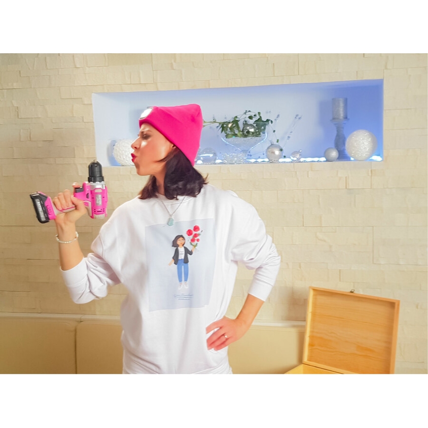 Extol - Parafusadeira a bateria 1300 mAh 12V rosa