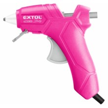 Extol - Pistola de cola quente 70W/230V rosa