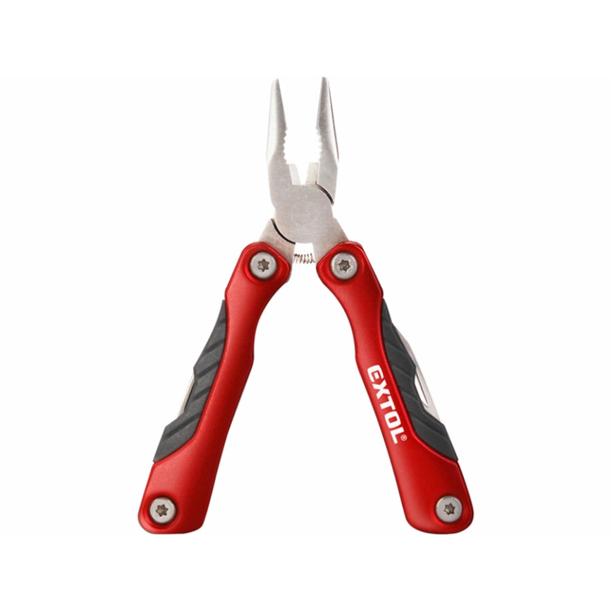 Extol Premium - Alicate de bolso multifuncional com ferramentas 9 em 1 aço inoxidável