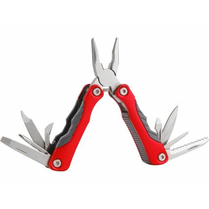 Extol Premium - Alicate de bolso multifuncional com ferramentas 9 em 1 aço inoxidável