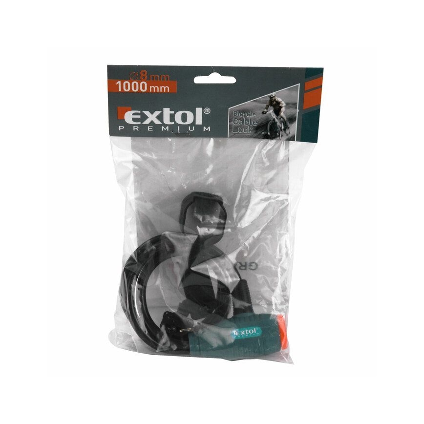 Extol Premium- Cadeado de bicicleta com corrente 8x1000 mm