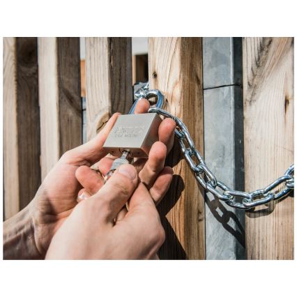 Extol Premium - Cadeado metálico 50 mm prateado