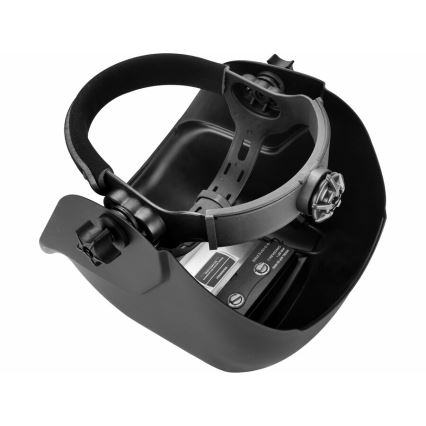 Extol Premium - Capacete de soldadura com auto-escurecimento preto