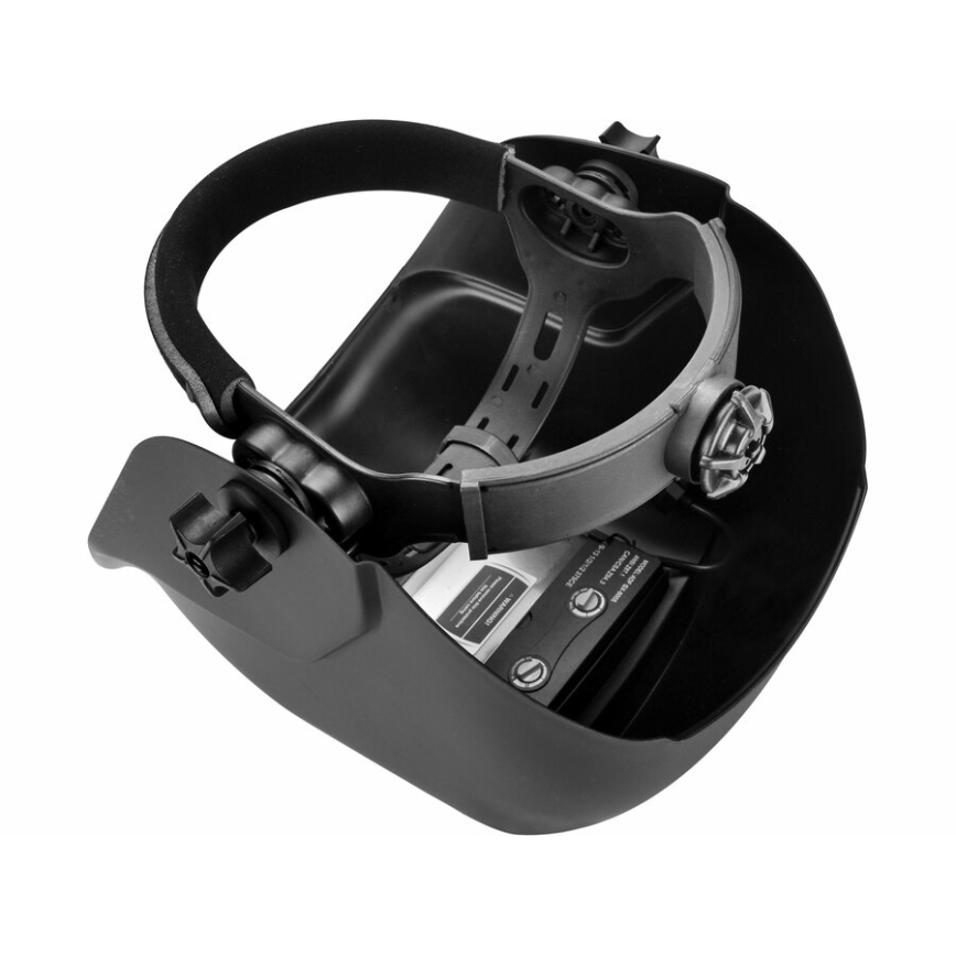 Extol Premium - Capacete de soldadura com auto-escurecimento preto