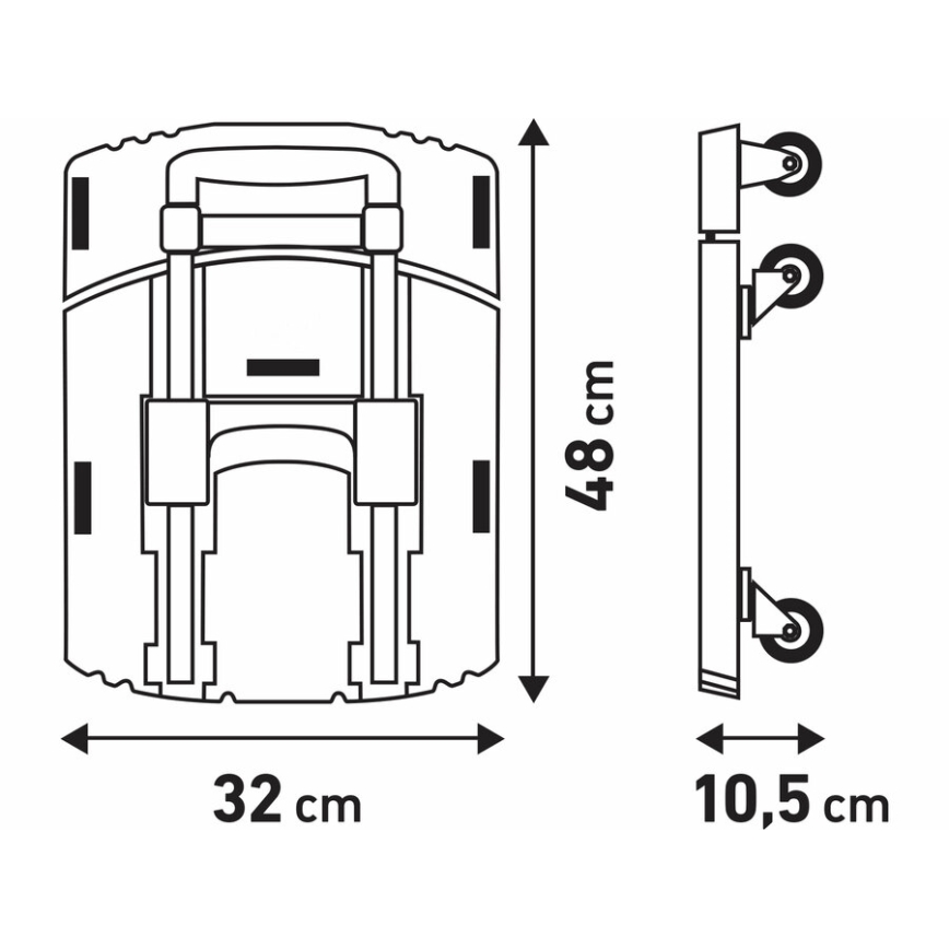 Extol Premium - Carrinho dobrável