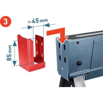 Extol Premium - Cavalete de obra dobrável