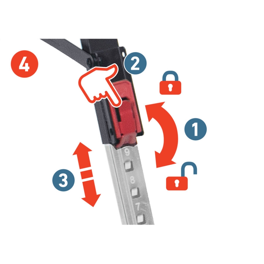 Extol Premium - Cavalete de obra dobrável